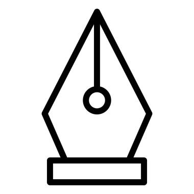 Nib Vektör Simgesi Tasarım İllüstrasyonu