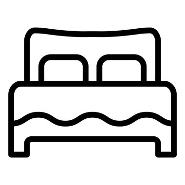 Yatak Vektörü Simgesi Tasarım İllüstrasyonu