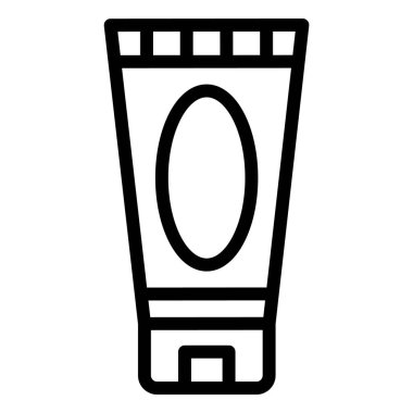 Traş köpüğü Vektör Simgesi Tasarımı Çizimi