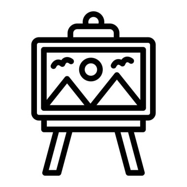 Boyama Vektörü Simgesi Tasarım İllüstrasyonu