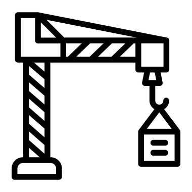 Yapım Vektörü Simgesi Tasarım İllüstrasyonu