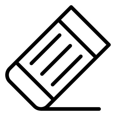 Silgi Vektörü Simgesi Tasarım İllüstrasyonu