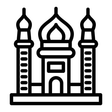 Cami Vektörü Simgesi Tasarım Çizimi