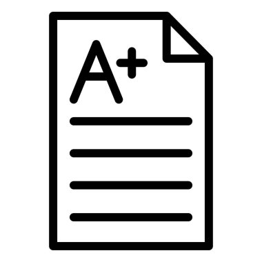 A + Vektör Simgesi Tasarım İllüstrasyonu