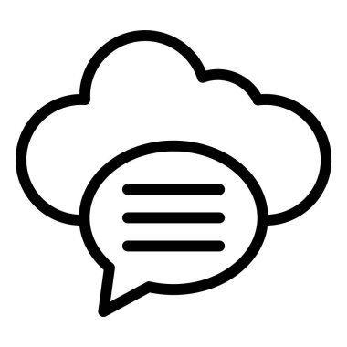 Sohbet kabarcığı Vektör Simgesi Tasarım İllüstrasyonu