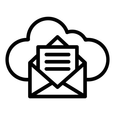 İleti Vektörü Simgesi Tasarım İllüstrasyonu