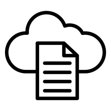 Dosya Vektörü Simgesi Tasarım İllüstrasyonu