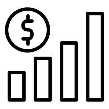 Büyüme Vektörü Simgesi Tasarım İllüstrasyonu