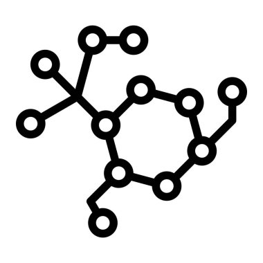 Molekül Vektör Simgesi Tasarım İllüstrasyonu