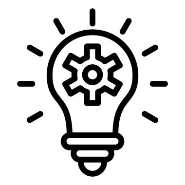 Çözüm Vektörü Simgesi Tasarım İllüstrasyonu