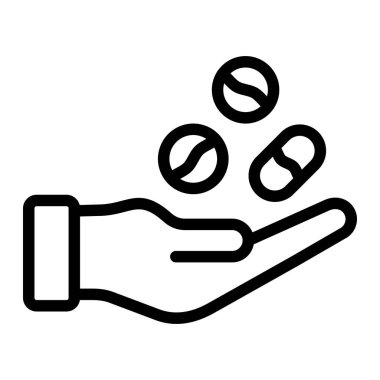 Uyuşturucu Vektörü Simgesi Tasarım İllüstrasyonu