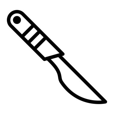 Neşter Vektör Simgesi Tasarım İllüstrasyonu