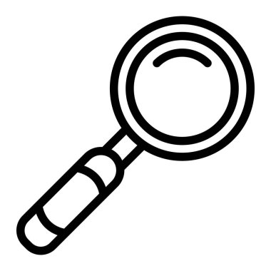 Loupe Vektör Simgesi Tasarım İllüstrasyonu