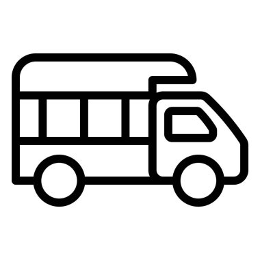 Kamyon Vektörü simgesi tasarımı illüstrasyonu