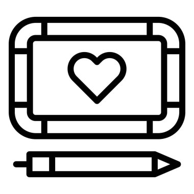 Manyetik Tahta Vektör Simgesi Tasarım İllüstrasyonu