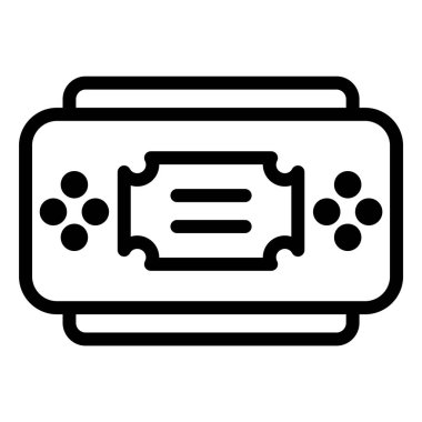 Konsol Vektör Simgesi Tasarım İllüstrasyonu