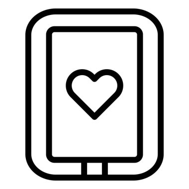 Tablet Vektör Simgesi Tasarım İllüstrasyonu