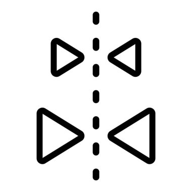 Ayna görüntüsü Vektör Simgesi Tasarım İllüstrasyonu