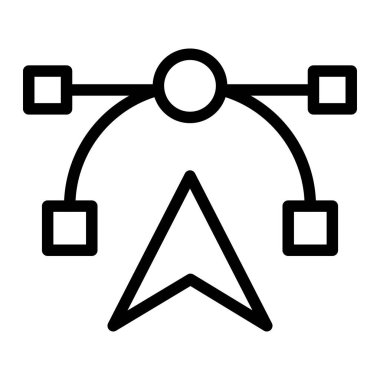 Çapa aracı Vektör Simgesi Tasarım İllüstrasyonu
