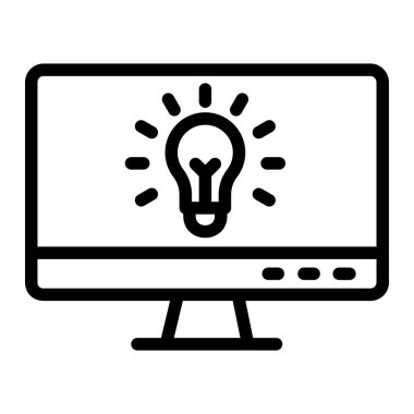 Fikir Vektörü Simgesi Tasarım İllüstrasyonu