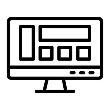 Düzen Vektörü Simgesi Tasarım İllüstrasyonu