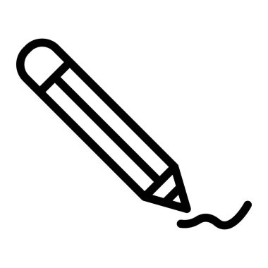 Kalem aracı Vektör Simgesi Tasarım İllüstrasyonu