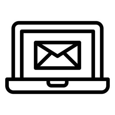 E- posta Pazarlama Vektörü Simgesi Tasarım İllüstrasyonu