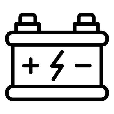 Araba aküsü Vektör Simgesi Tasarım ResmiComment