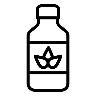 Su Şişesi Vektör Simgesi Tasarım Çizimi