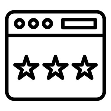 Geribildirim Vektörü Simgesi Tasarım İllüstrasyonu