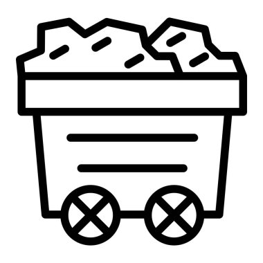 Mayın Vektörü Simgesi Tasarım İllüstrasyonu