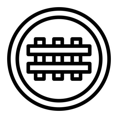 Çapraz Vektör Simgesi Tasarım İllüstrasyonu