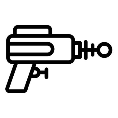 Lazer silahı Vektör Simgesi Tasarım İllüstrasyonu