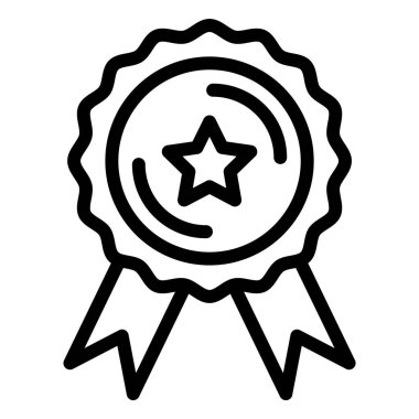 Ödül Vektörü Simgesi Tasarım İllüstrasyonu