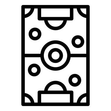 Futbol Sahası Vektör Simgesi Tasarım İllüstrasyonu