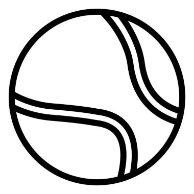 Tenis topu Vektör Simgesi Tasarım İllüstrasyonu