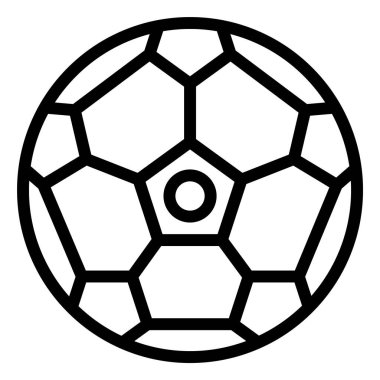 Futbol Vektörü Simgesi Tasarım İllüstrasyonu