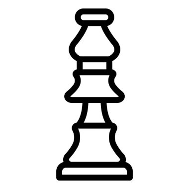 Bishop Vektör Simgesi Tasarım İllüstrasyonu