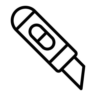 Kesici Vektör Simgesi Tasarım İllüstrasyonu