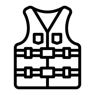 Can yeleği Vektör Simgesi Tasarım İllüstrasyonu