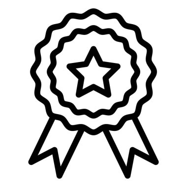 Kurdele Vektörü Simgesi Tasarım İllüstrasyonu