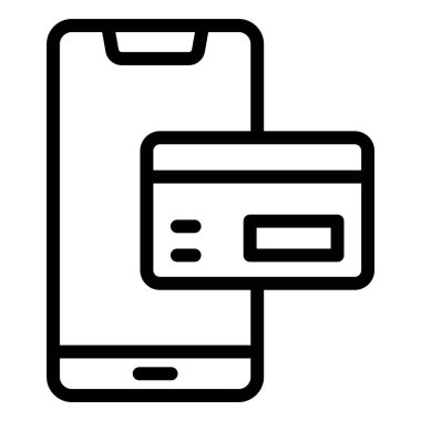 Ödeme yöntemi Vektör Simgesi Tasarım İllüstrasyonu