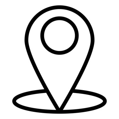 Konum Vektör Simgesi Tasarım İllüstrasyonu