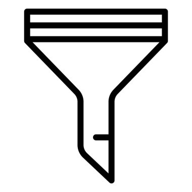 Filtre Vektörü Simgesi Tasarım İllüstrasyonu