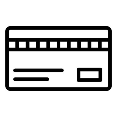 Kredi Kartı Vektör Simgesi Tasarım İllüstrasyonu