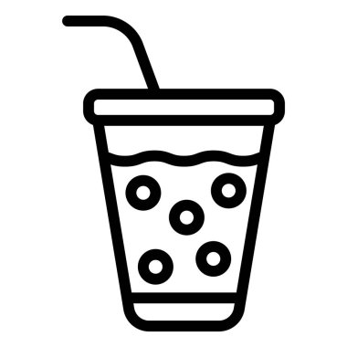 Soda Vektörü Simgesi Tasarım İllüstrasyonu