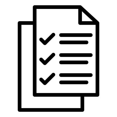 Liste Vektörü Simgesi Tasarım İllüstrasyonu