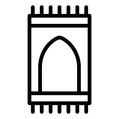 Sajadah Vektör Simgesi Tasarım İllüstrasyonu