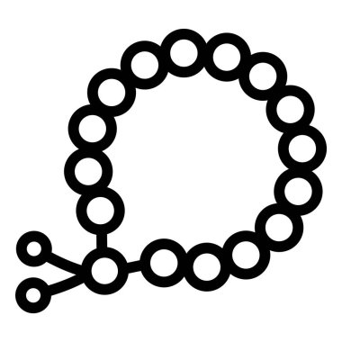 Boncuk Vektör Simgesi Tasarım Çizimi