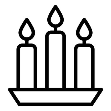 Mum Vektörü Simgesi Tasarım İllüstrasyonu